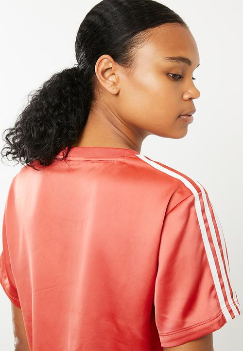 adidas Originals - Satin tee - coral 