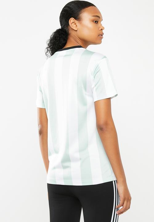 adidas Originals - T-shirt - ash green & white