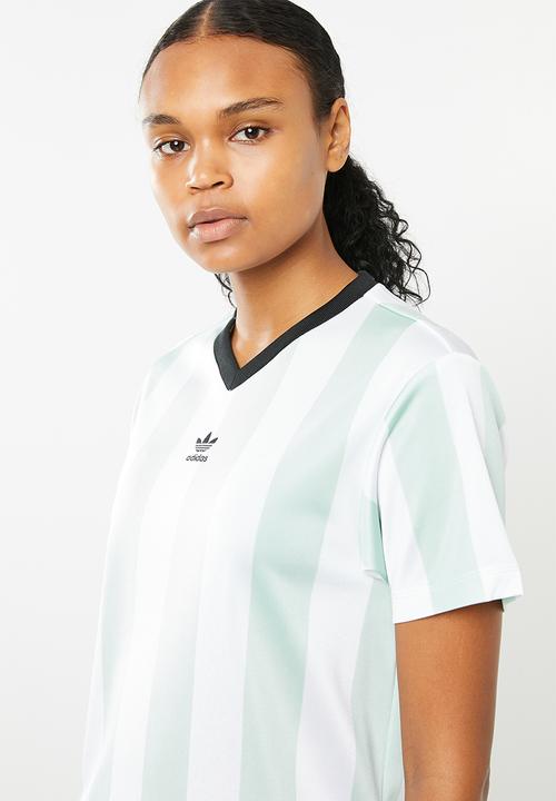 adidas Originals - T-shirt - ash green & white