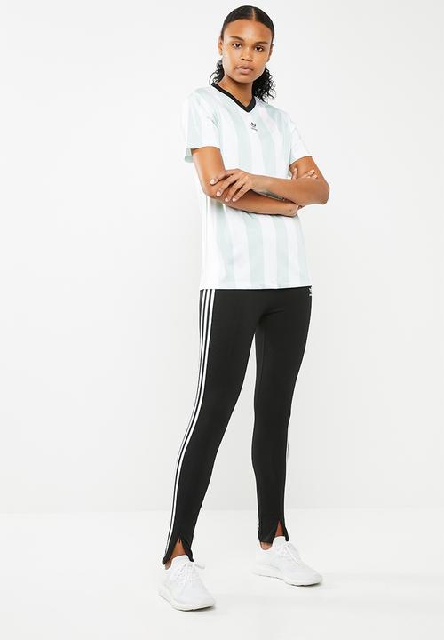 adidas Originals - T-shirt - ash green & white