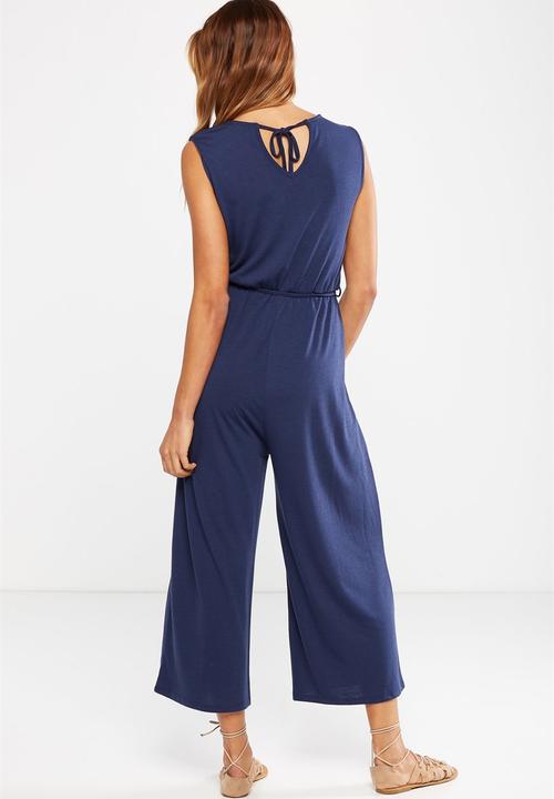 Cotton On - Jersey joss culotte jumpsuit - navy