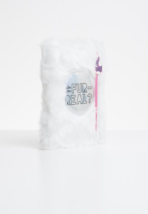 NPW - Famalam furry notebook - white