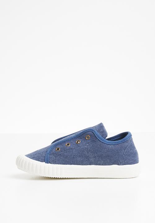 Pop Candy - Canvas slip on - navy