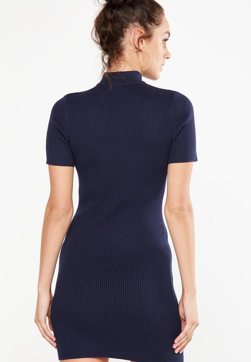 Cotton On - Avon bodycon mini dress - navy