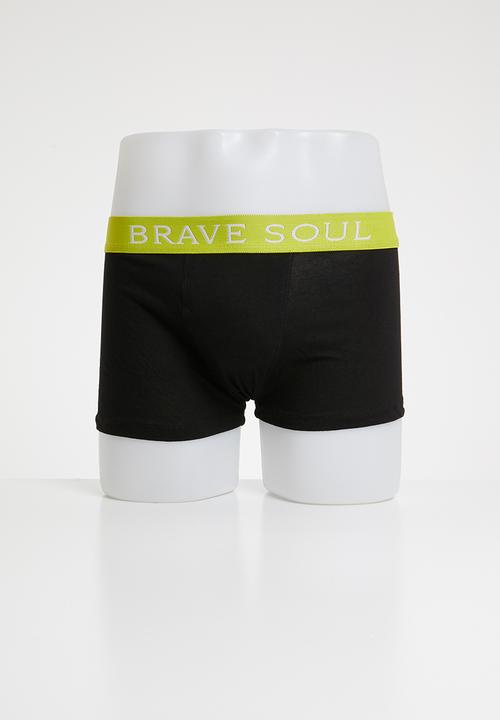 Brave Soul - 3 Pack jay boxers - black