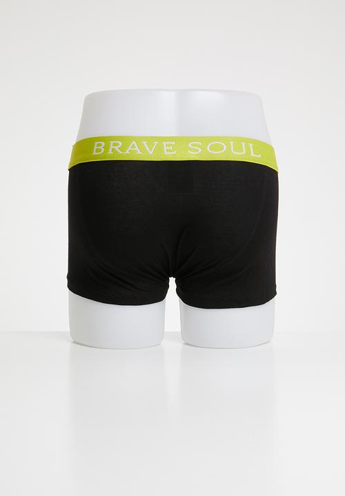 Brave Soul - 3 Pack jay boxers - black