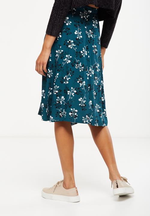 Cotton On - Woven ryder midi skirt - green