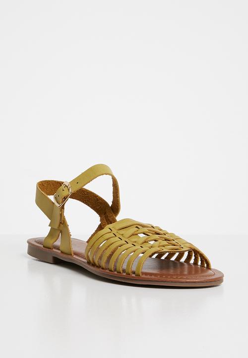 Jada - Woven sandal - yellow