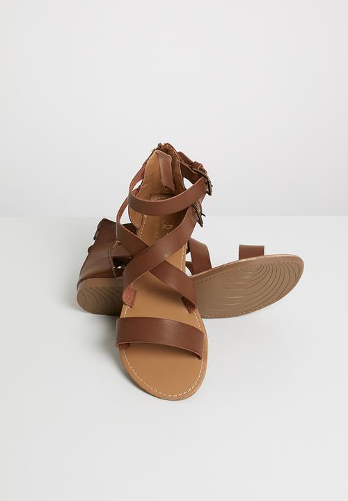 STYLE REPUBLIC - Gladiator sandal - brown