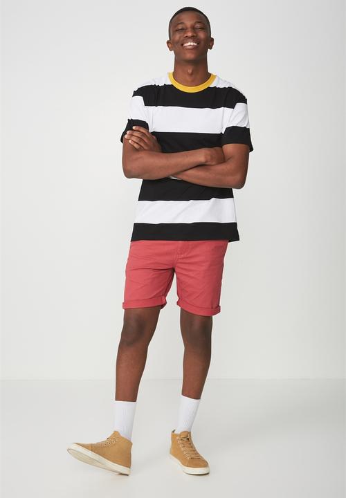 Cotton On - Downtown loose fit tee - black & white 