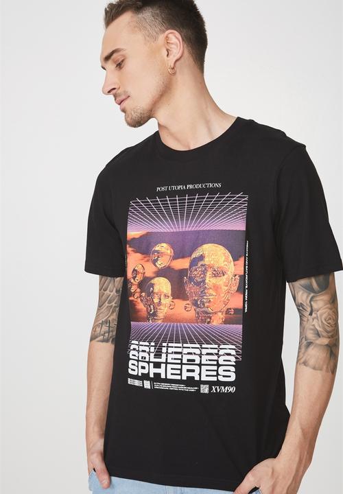 Cotton On - Tbar short sleeve tee 2 - black