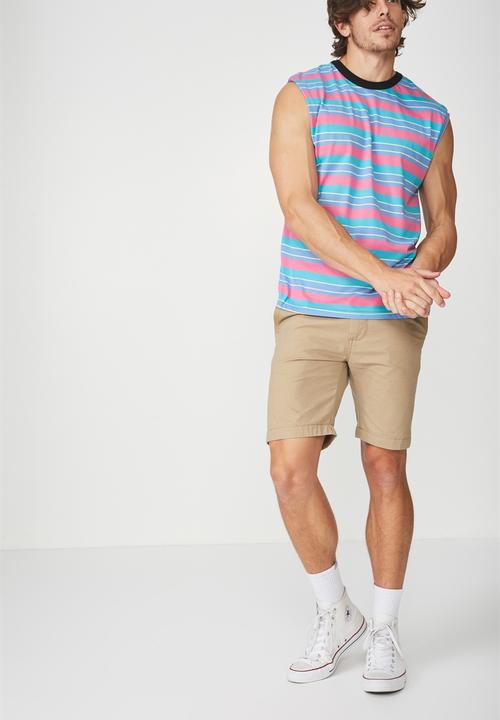 Cotton On - Drop shoulder muscle top - multi 
