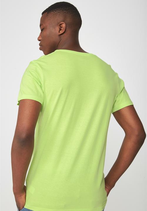 Cotton On - Essential v-neck short sleeve tee - green