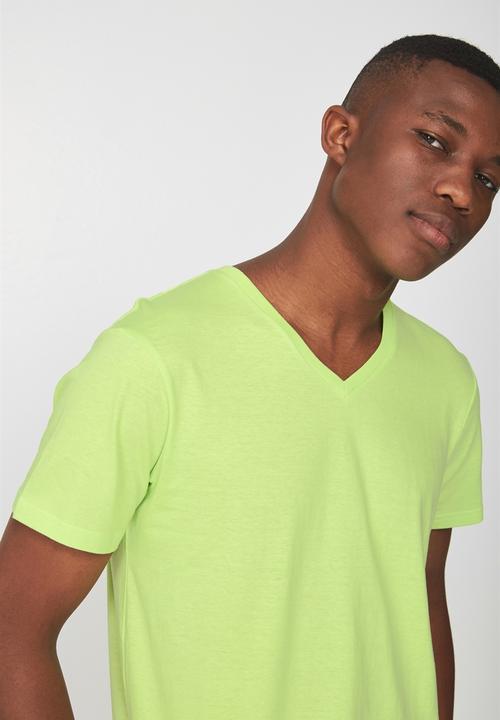 Cotton On - Essential v-neck short sleeve tee - green