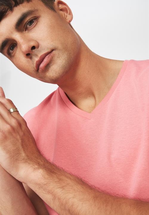 Cotton On - Essential v-neck short sleeve tee - pink