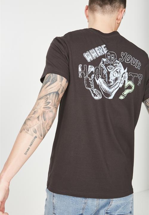 Cotton On - Tbar short sleeve tee 2 - washed black