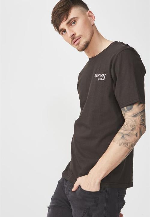 Cotton On - Tbar short sleeve tee 2 - washed black