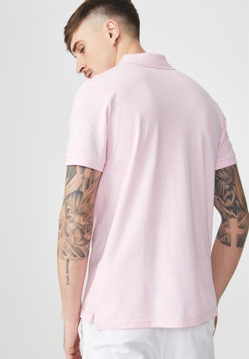 Cotton On - Icon short sleeve polo - pink