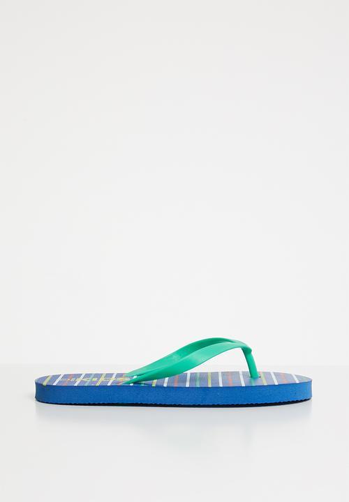 Cotton On - Printed flip flop - blue 