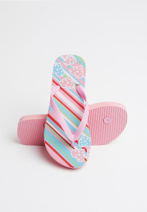 Pop Candy - Printed flip flops - pink