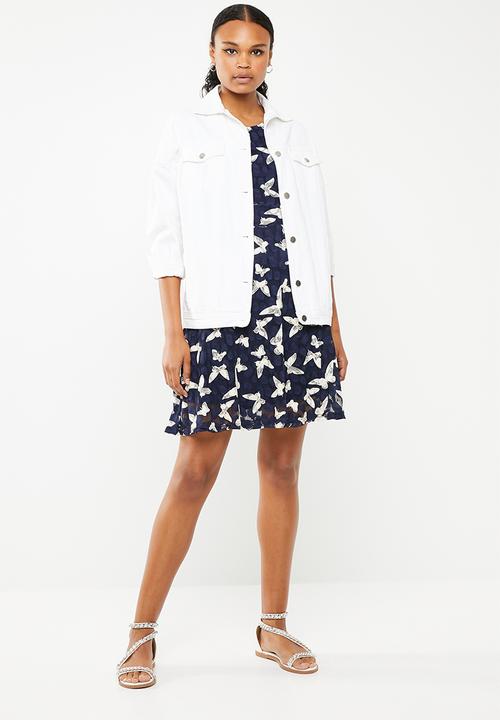 Revenge - Butterfly fit & flare dress - navy