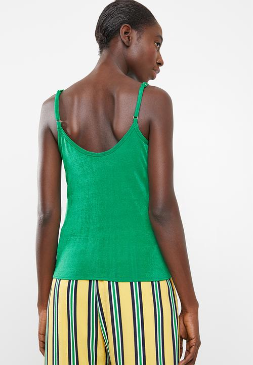 SISSY BOY - Volume up cami with tie - green