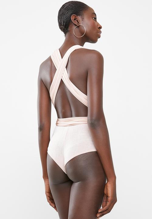 SISSY BOY - Multi wrap bodysuit - pink