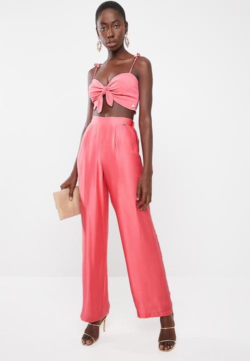 SISSY BOY - Crisis boob tube crop - pink 