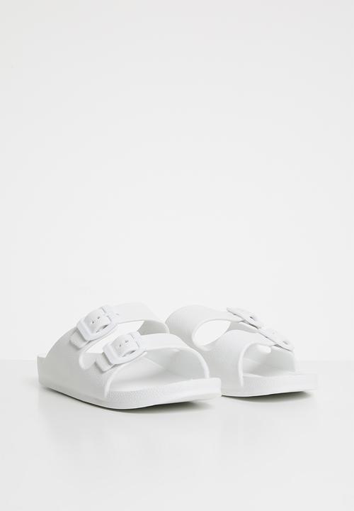 Cotton On - Twin strap slide - white