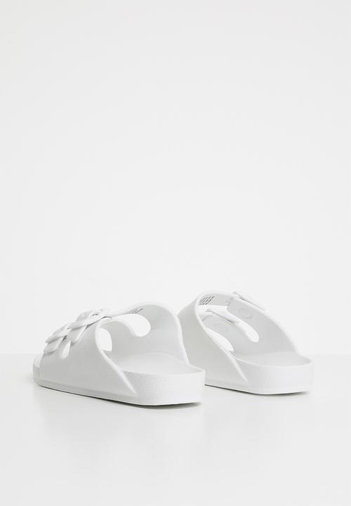 Cotton On - Twin strap slide - white