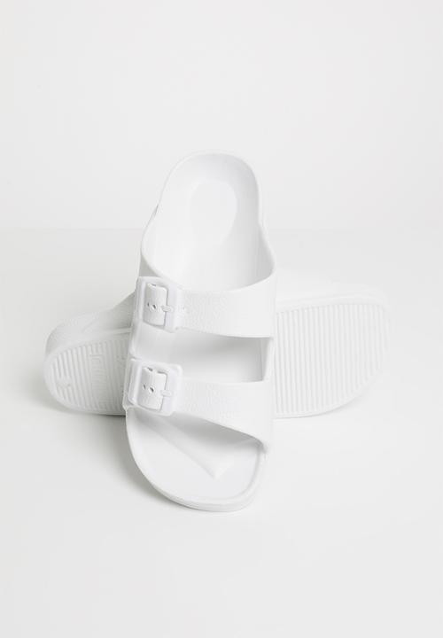 Cotton On - Twin strap slide - white
