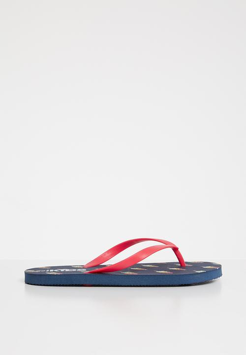 Cotton On - Printed flip flop - navy 