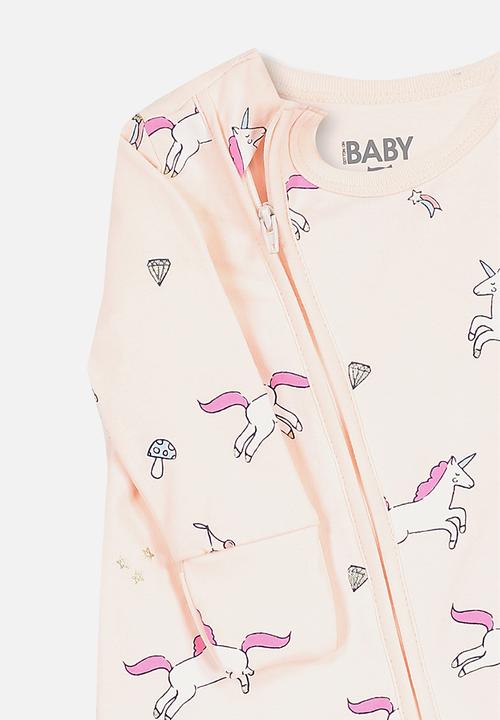 Cotton On - Mini zip through romper - peach
