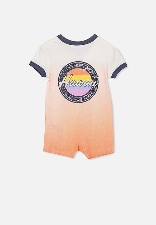 Cotton On - Mini zip through romper - orange