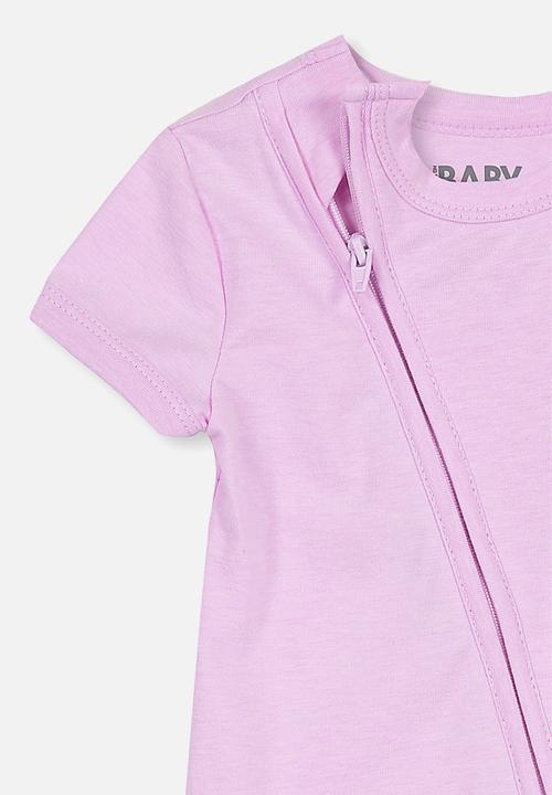 Cotton On - Mini zip through romper - purple