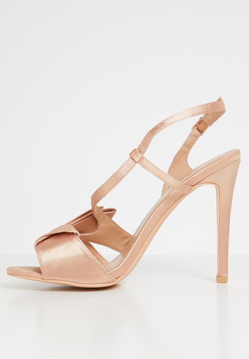 Plum - Canal slingback heels - rose gold