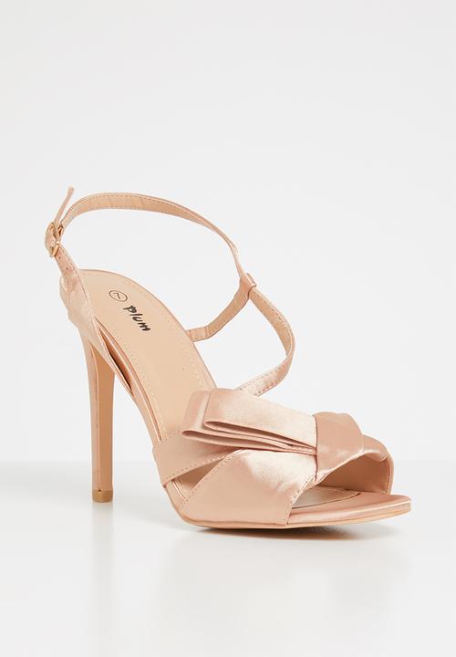 Plum - Canal slingback heels - rose gold