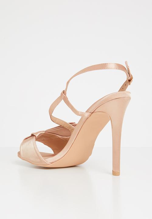 Plum - Canal slingback heels - rose gold