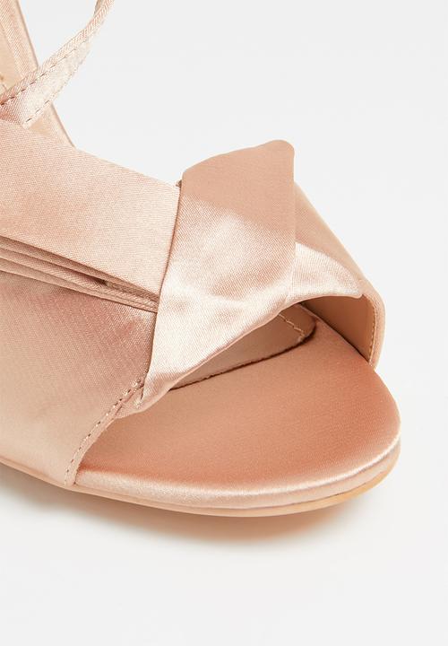 Plum - Canal slingback heels - rose gold