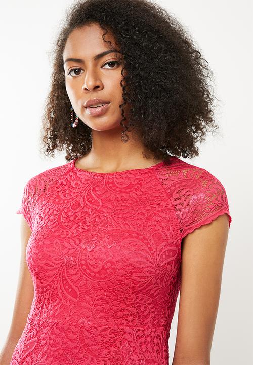 ONLY - Shira lace dress - pink