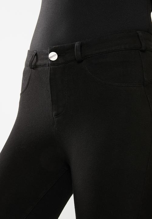 SISSY BOY - Lulu belle axel knit jegging - black