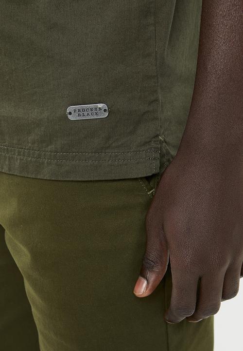 PROCESS BLACK - Hyper short sleeve shirt - khaki