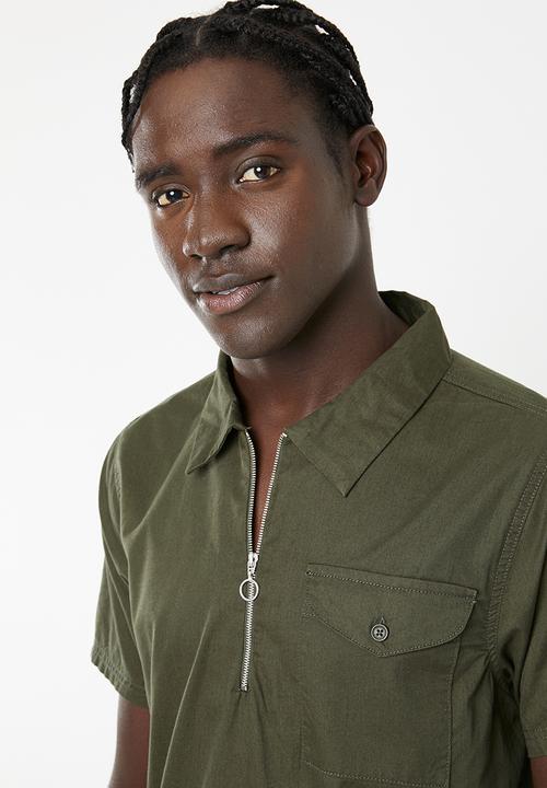 PROCESS BLACK - Hyper short sleeve shirt - khaki