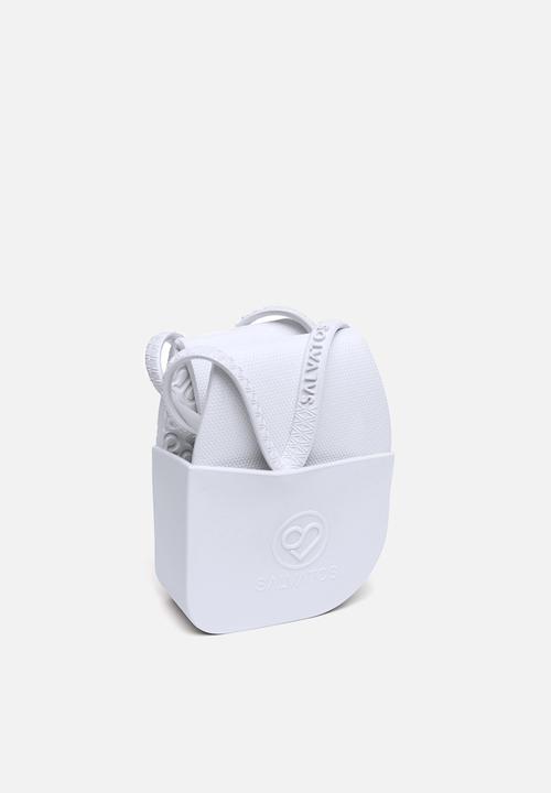 Salvatos - Fold-up flip flops - white