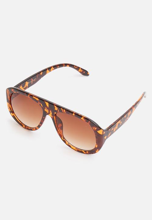 Superbalist - Hugh aviator sunglasses - brown 
