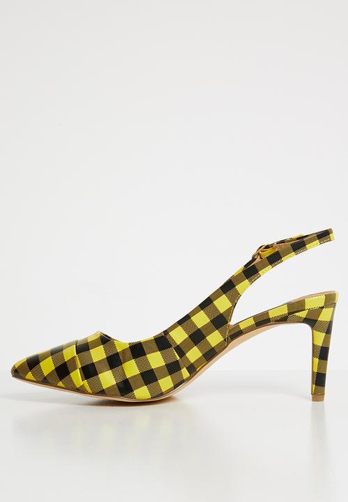 Madison® - Adrianna slingback courts - yellow gingham