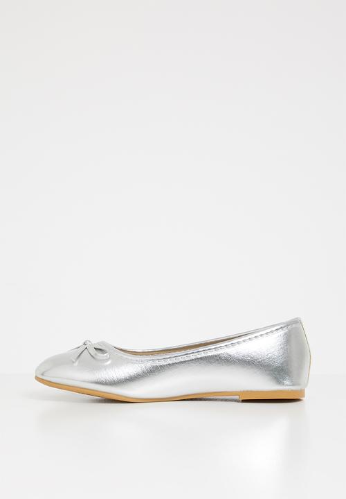 Pop Candy - Bow detailed pump - silver