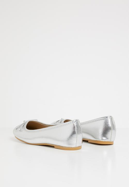 Pop Candy - Bow detailed pump - silver
