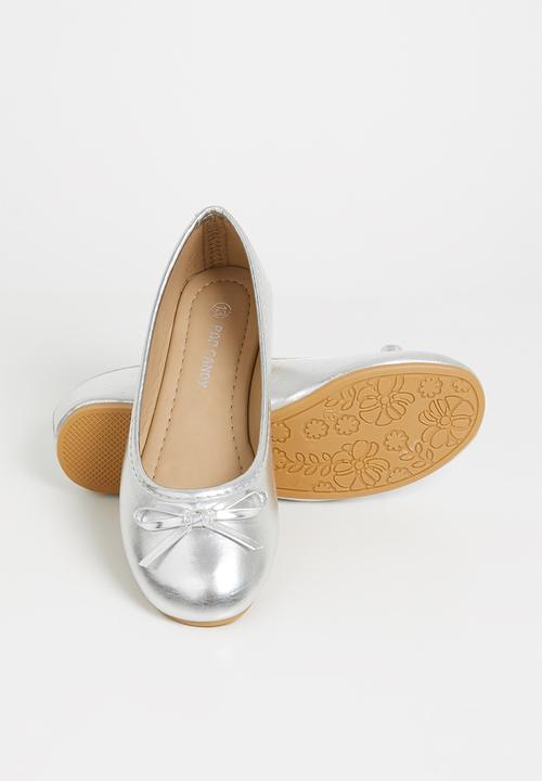 Pop Candy - Bow detailed pump - silver