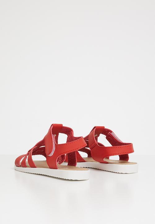 Pop Candy - Studded detail sandal - red